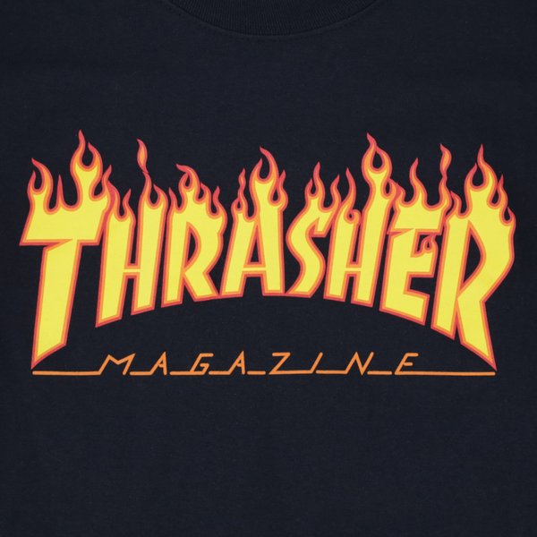 Лонгслив Thrasher Flame Logo L/S (black) артикул: - купить в магазине Дайс