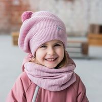 Берет "Пыльная роза"