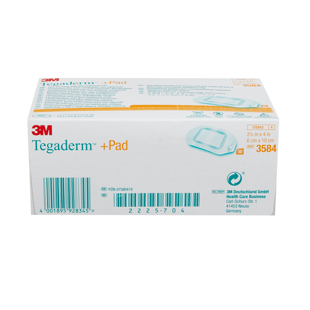 Tegaderm+pad - повязка с абсорбирующей прокладкой (3584)