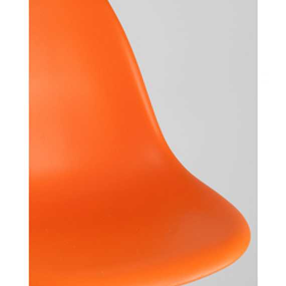 Стул Eames Style DSW оранжевый (разборный каркас)