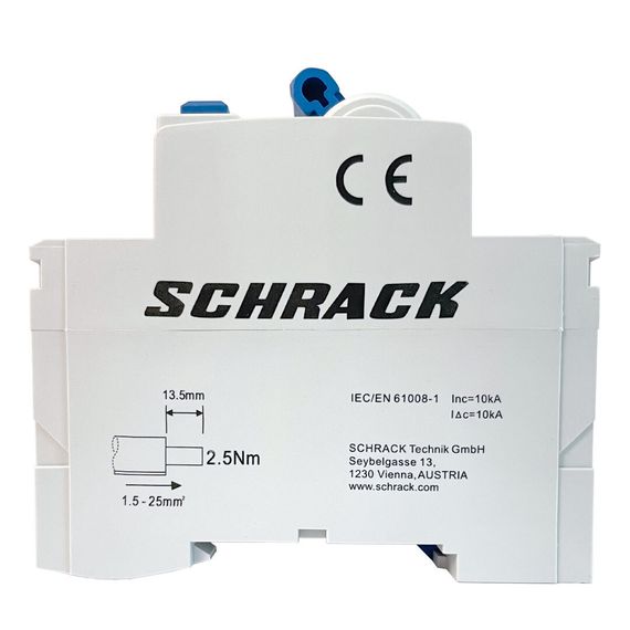 УЗО Schrack Technik 2P 40A 30mA тип A 10kA Amparo AR054203-- (ВДТ)