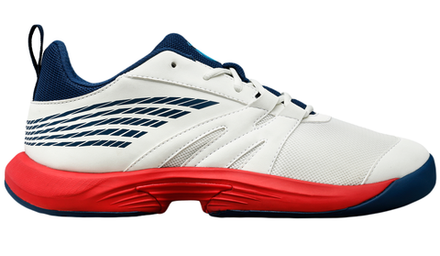 Детские теннисные кроссовки K-Swiss Speed Trac JR - blanc de blanc/blue opal/lollipop