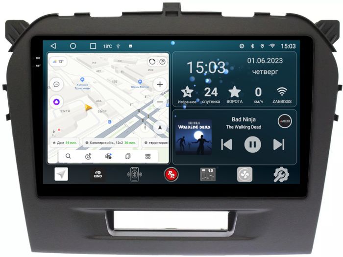 Магнитола для Suzuki Vitara 2015+ - RedPower 153 Android 10, Быстрая, QLED+2K, CarPlay, SIM-слот