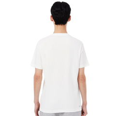 Мужская теннисная футболка Lacoste Printed Sport - white