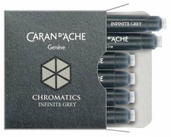 Картридж Carandache Chromatics Infinite Grey для перьевых ручек 6шт в уп (8021.005)