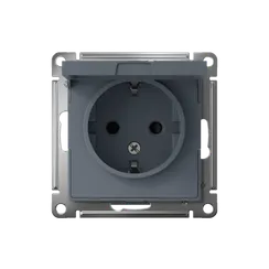 Розетка с крышкой Systeme Electric AtlasDesign Грифель ATN000746