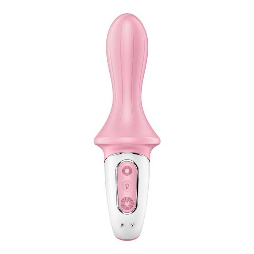Розовый вибромассажер Air Pump Booty 5+ - 18,1 см. (Цвет: розовый)