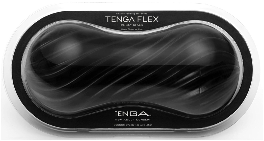Мастурбатор Tenga Flex Rocky Black (сильный)