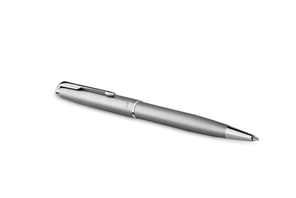 Шариковая ручка Parker Sonnet Stainless Steel CT, толщина линии M, цвет чернил черный, в подарочной упаковке