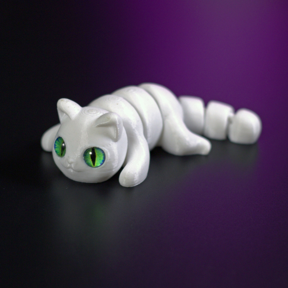 Мини котёнок игрушка антистресс, 10 см., белый