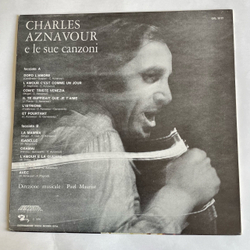 Винтажная виниловая пластинка LP Charles Aznavour Шарль Азнавур, Charles Aznavour E Le Sue Canzoni (Италия 1970)