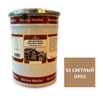Новинка! Декоративная ВОСКОВАЯ лазурь Borma DEKORWACHS LASUR / Масло для фасадов Holzwachs Lasur, 5 л цвет 53 Светлый орех, для наружных и внутренних работ 3330NC-3X1