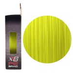 RUZZA Шнур X8 150м Fluo Yellow 0,14мм 11,3кг/25lb