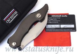Нож Krokar Ti Sale Card (Алексей Коныгин, титан, цирконий, M390)фотография - 1