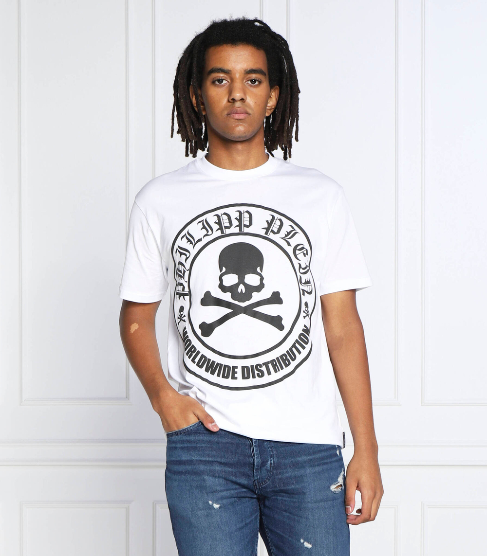 футболка Philipp Plein - белый(MTK5633 PJY002N)