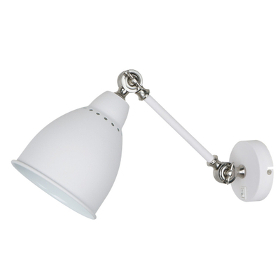Бра Arte Lamp BRACCIO A2054AP-1WH, 1хE27