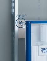 Инсталляция для подвесного унитаза Grohe Rapid SL 38750001 4 в 1 с кнопкой смыва