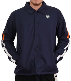 Мужская теннисная куртка Roland Garros Essentials Timeo Coach — navy