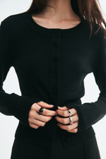 Шерстяной кардиган — Чёрный — H&M 1363639