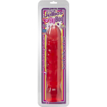 Большой розовый фаллоимитатор Crystal Jellies 12 Big Boy - 29,5 см. (Цвет: розовый)