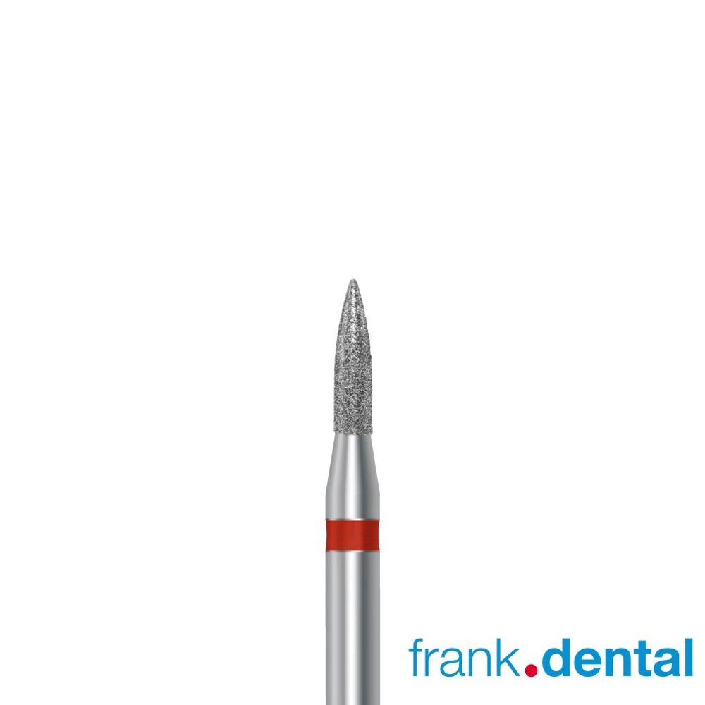 Бор алмазный красный Frank Dental типа FG - D.860.012.F.FG