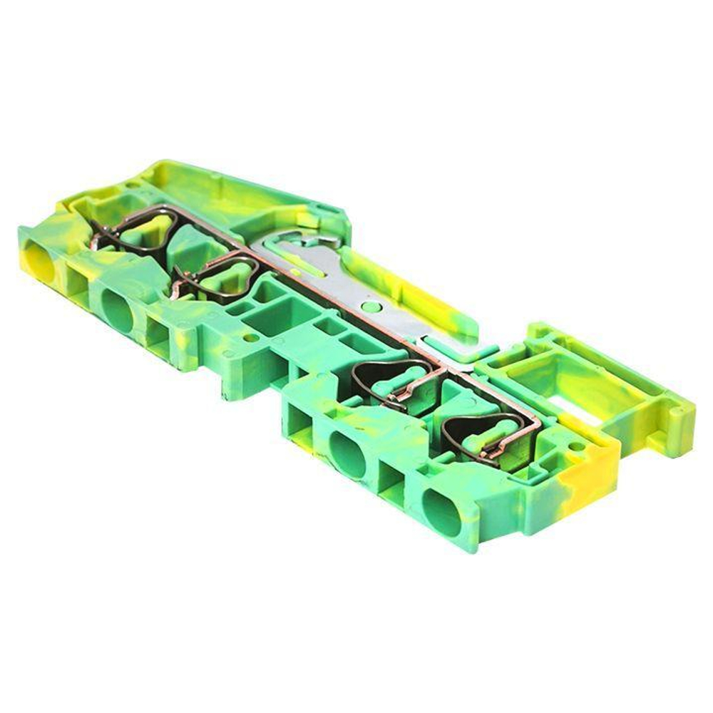 Колодка клеммная JXB-ST-4 4 вывода земля пружинная EKF plc-jxb-st-4-4-pen