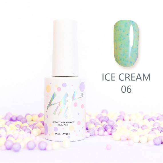 Гель-лак ТМ "HIT gel" №06 Ice cream, 9 мл