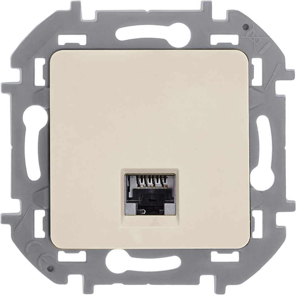 Розетка компьютерная RJ45 категория 6 UTP - Legrand Inspiria - слоновая кость