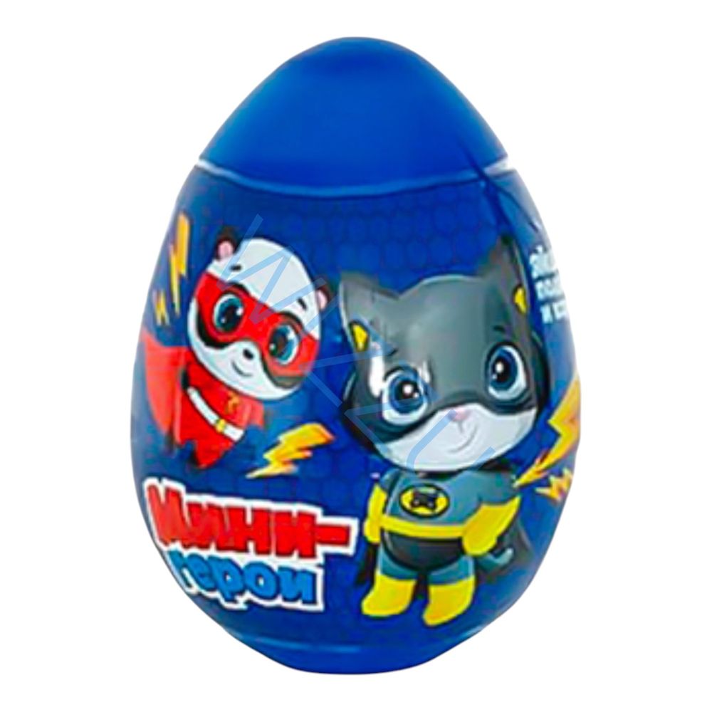Игрушка "Яйцо пластиковое " Мини-Герои 6*12 10 г