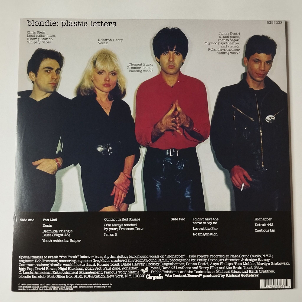 Винтажная виниловая пластинка LP Blondie Plastic Letters (EU 2015)