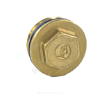Пробка латунь 3/4" НР с герметичной прокладкой для коллектора R592D Giacomini R592DY004