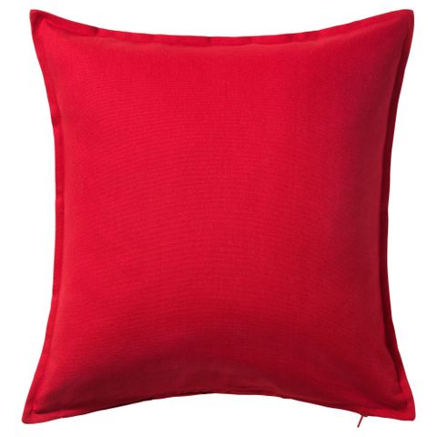Чехол на подушку IKEA GURLI (ГУРЛИ), Красный, 50x50 см
