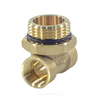 Тройник коллекторный латунь 1"х1/2"х1/2" Апогей 340001