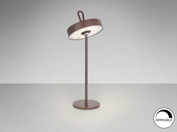 Настольная лампа Gong LED с отделкой Corten