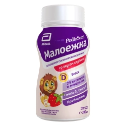 Питание детское сбалансированное PediaSure Малоежка клубника 200 мл с 12 месяцев