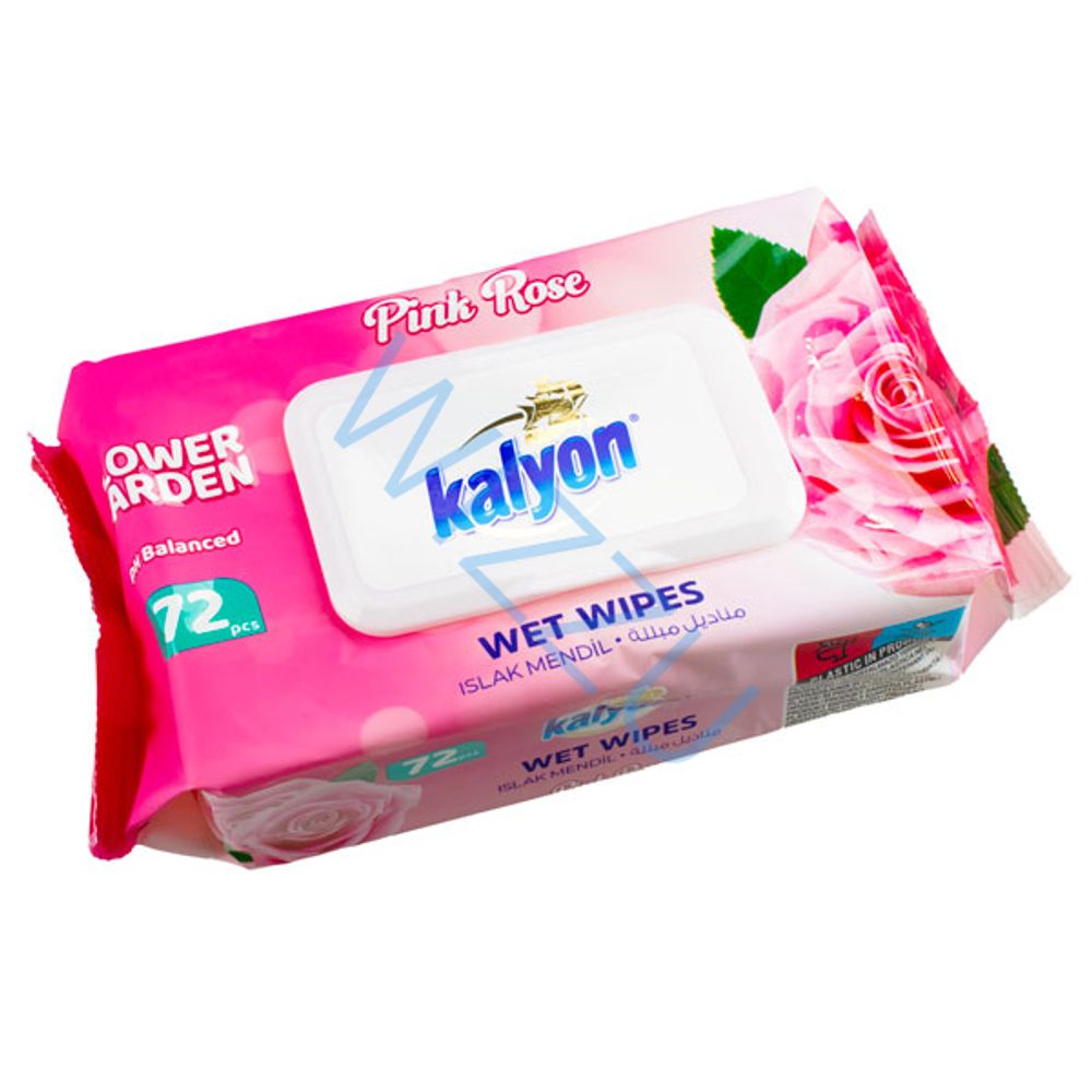 Влажные салфетки KALYON Роза 72шт