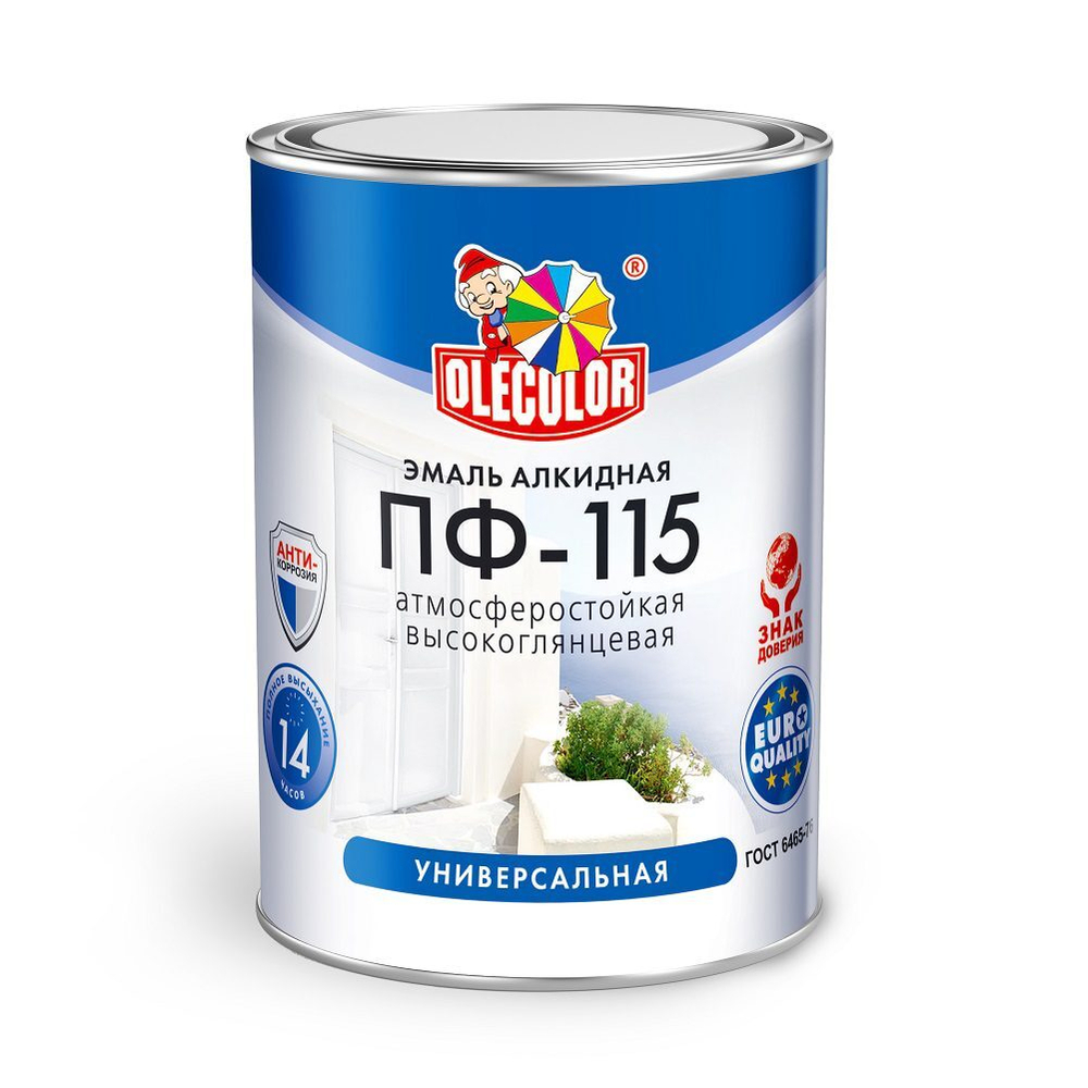 !!!РАСПРОДАЖА  Эмаль ПФ-115 Кремовая 1,8кг OLECOLOR ГОСТ 6465-76