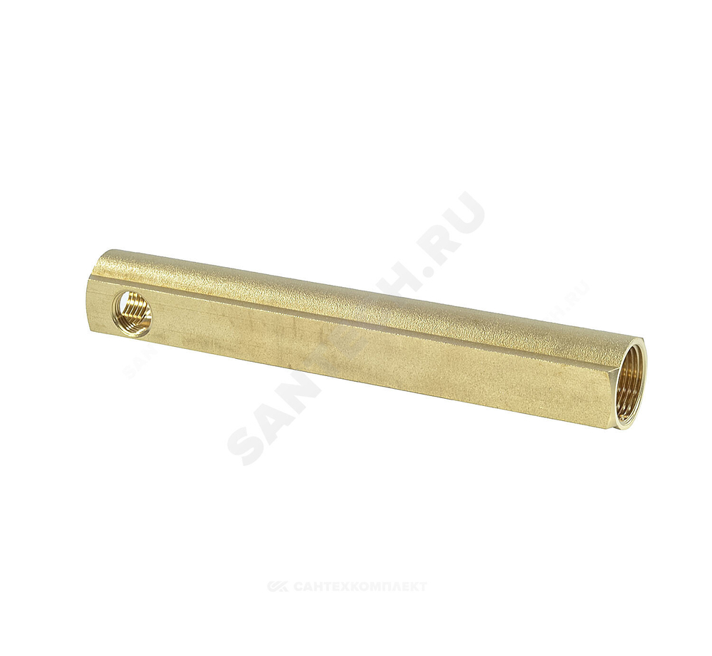 Коллектор латунь 1" ВР/ВР на 3 вых 1/2" ВР м/о 100мм Апогей 422061 (КЛА 2503.100-2)