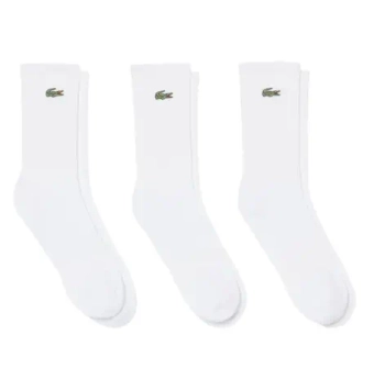 Теннисные носки Lacoste Long Ribbed 3P - white