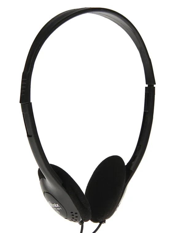 Наушники Ritmix RH-501, накладные, 105 дБ, 16 Ом, 3.5 мм, 2 м, черные