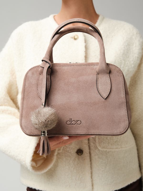 Замшевая сумка Polly DBR 31348 капучино