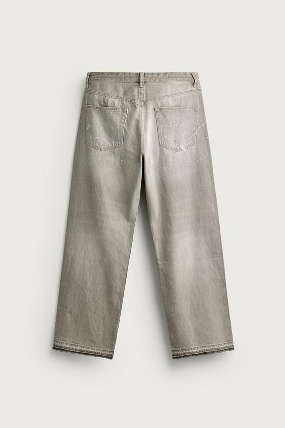 ZARA ДЖИНСЫ LOOSE FIT, СЕРЫЙ