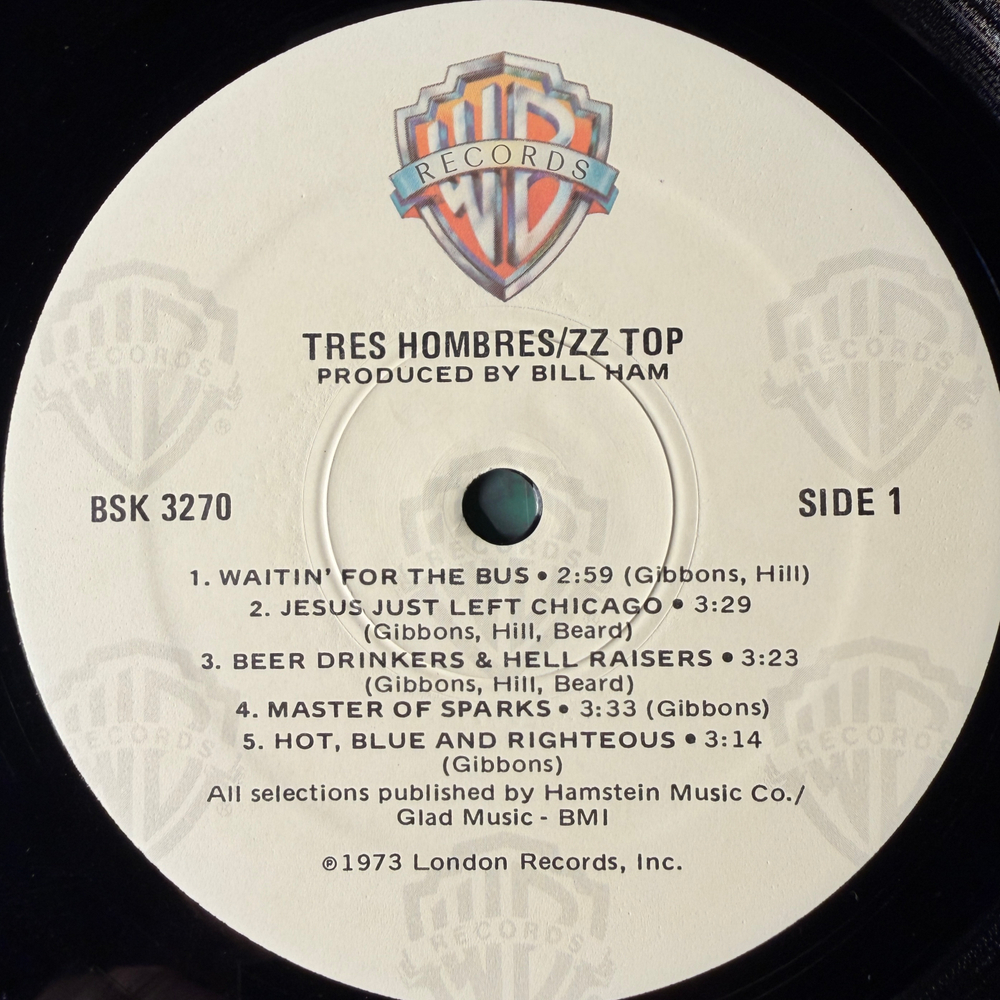 ZZ Top ‎– Tres Hombres (США)