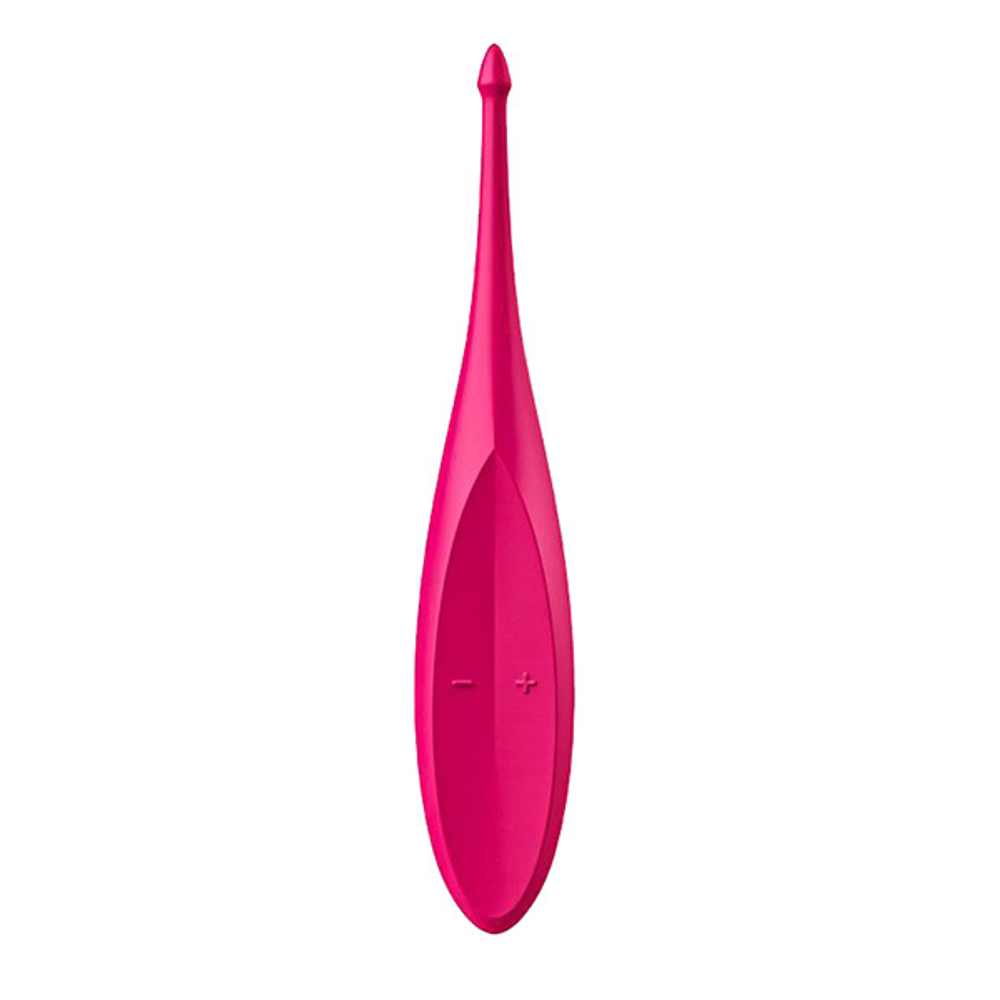 Ярко-розовый вибромассажёр 17,5см для точечной стимуляции Satisfyer Twirling Fun