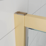 Душевая дверь Veconi Ottimo P30 G, 900x1900, золото брашинг, стекло матовое