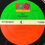 Yes - Yesshows 2LP (США 1980г.)