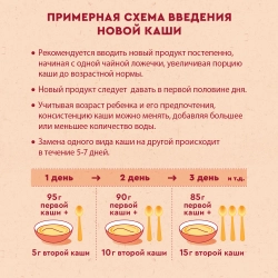 Каша Винни молочная 5 злаков яблоко-малина 200г с 6 месяцев