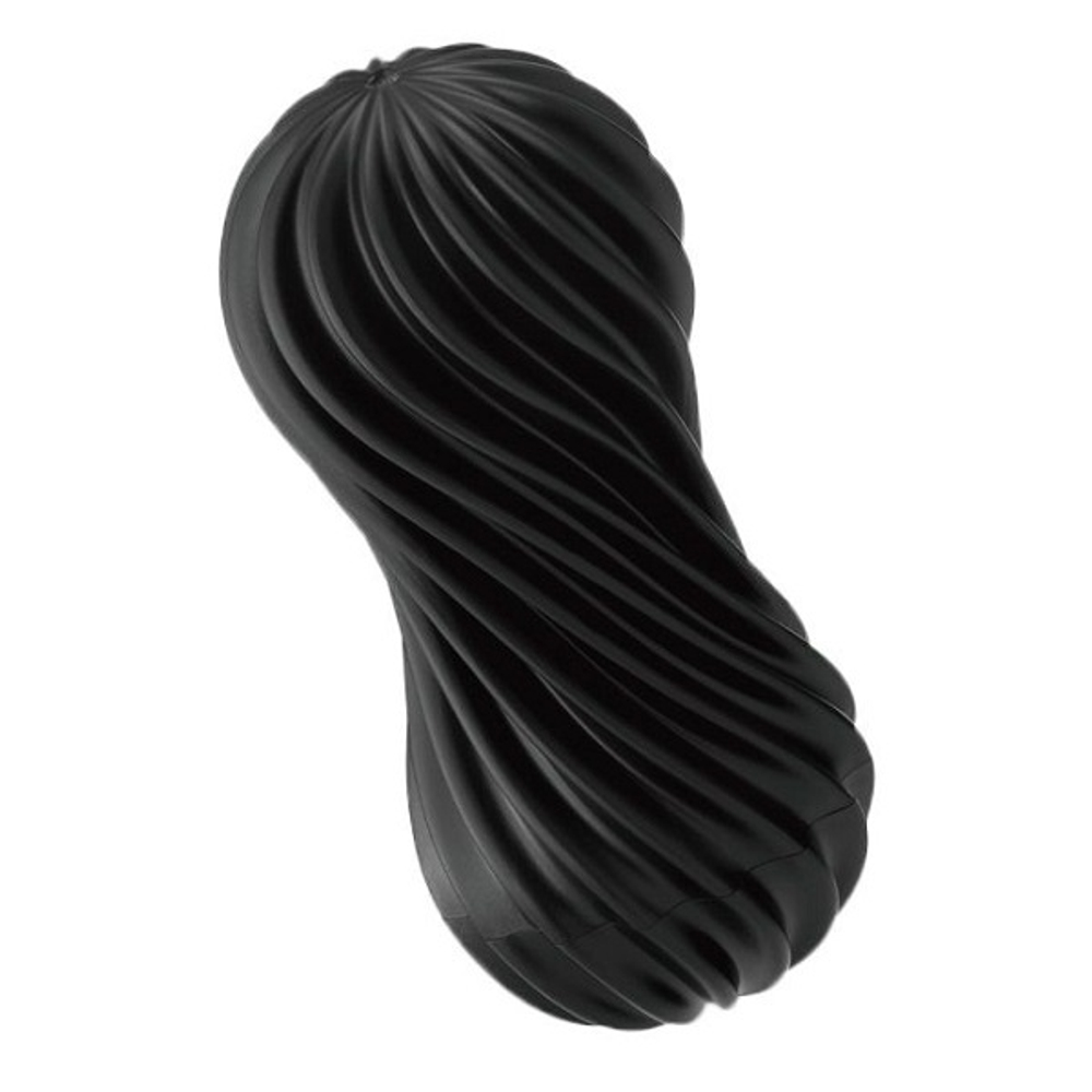 Мастурбатор с плотным рельефом Tenga Flex Rocky Black FLX-002