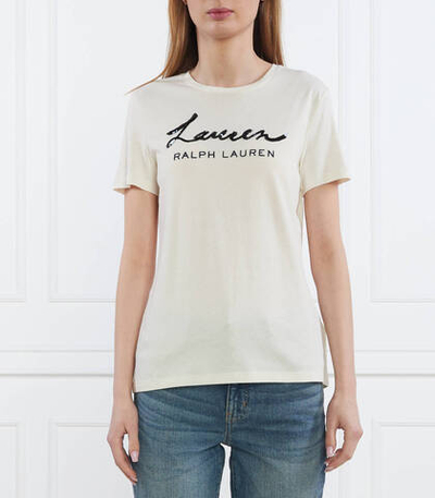 Футболка KATLIN-SHORT SLEEVE-ФУТБОЛКА LAUREN RALPH LAUREN - кремовый(200903384)