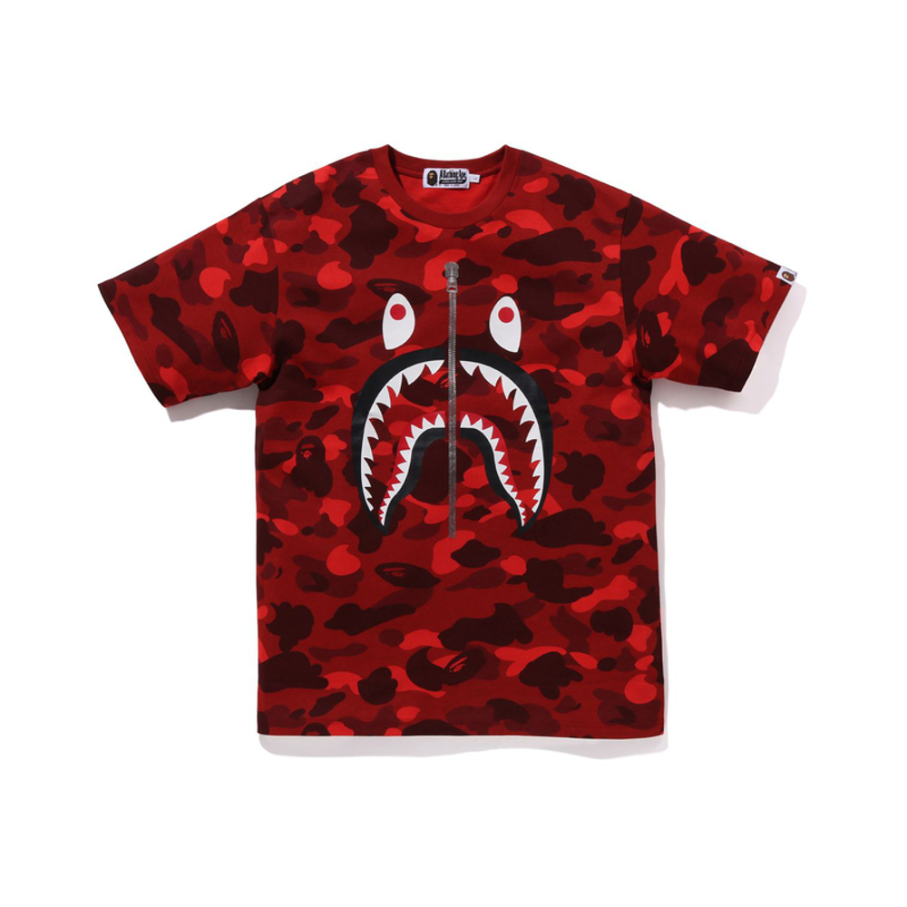 A Bathing Ape Color Camo Shark Polo